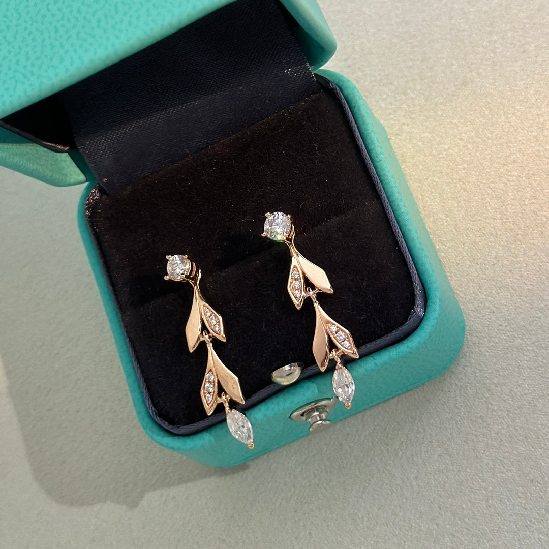 18K Celestial T Victoria Vine Convertible Drop Earrings