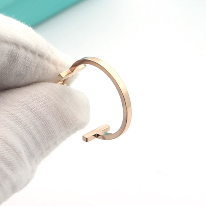18K Celestial T Hoop Earrings