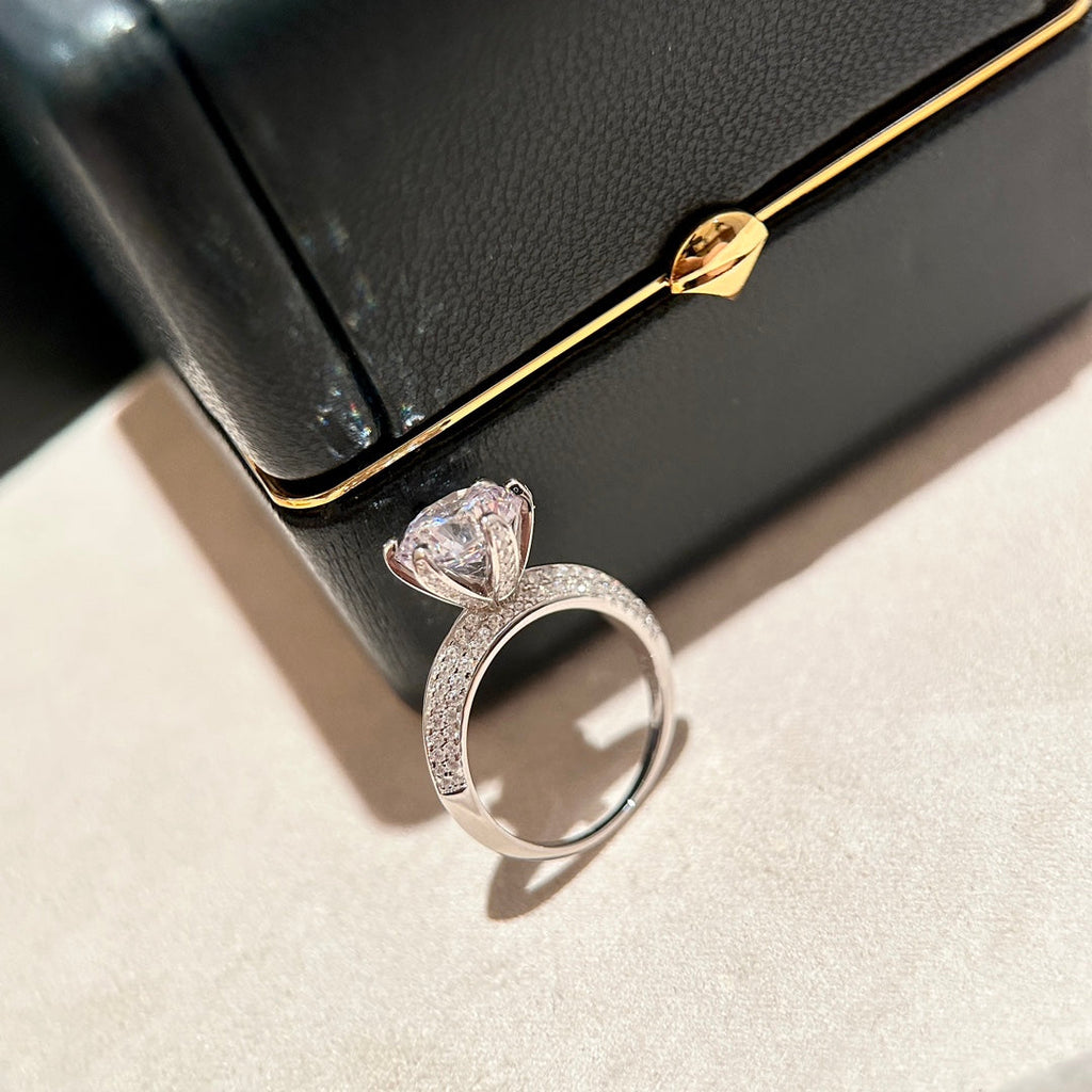 18K Celestial T Pav̩ T Setting Engagement Ring