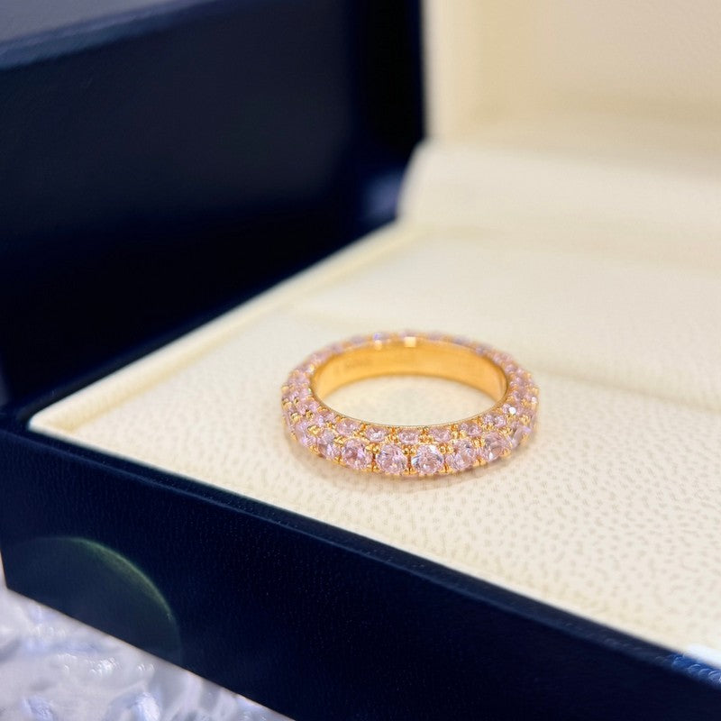 18K Celestial T Pink Crystal Ring
