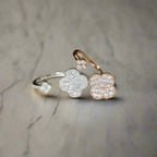 18K Celestial Magic Alhambra Diamond Ring