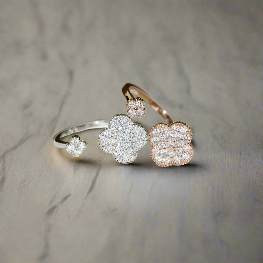 18K Celestial Magic Alhambra Diamond Ring