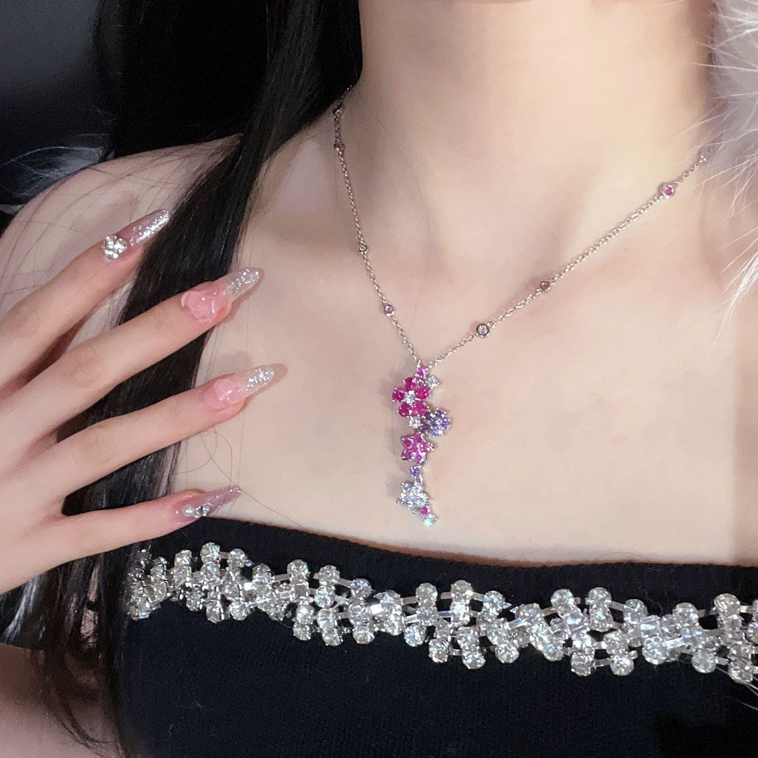 18K Celestial Folie Des Pr̩s Pendant Necklace