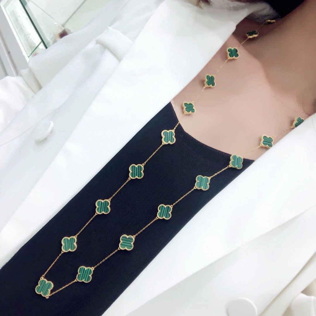 18K Celestial Vintage Alhambra 20 Motifs Long Necklace
