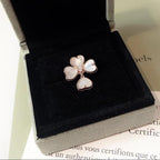 18K Celestial Sweet Alhambra Effeuillage Pearls Ring