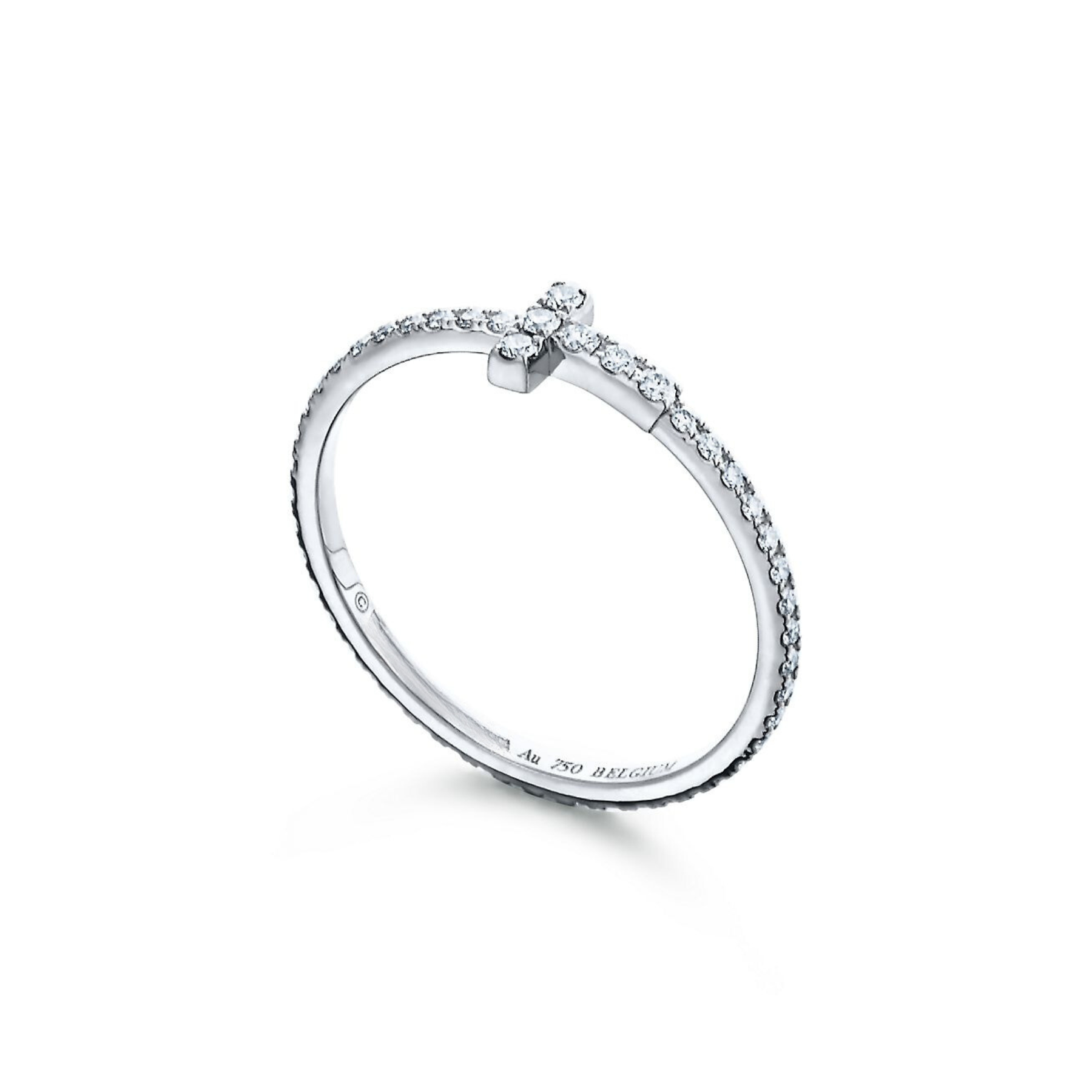 18K Celestial T Diamond Wire  Ring