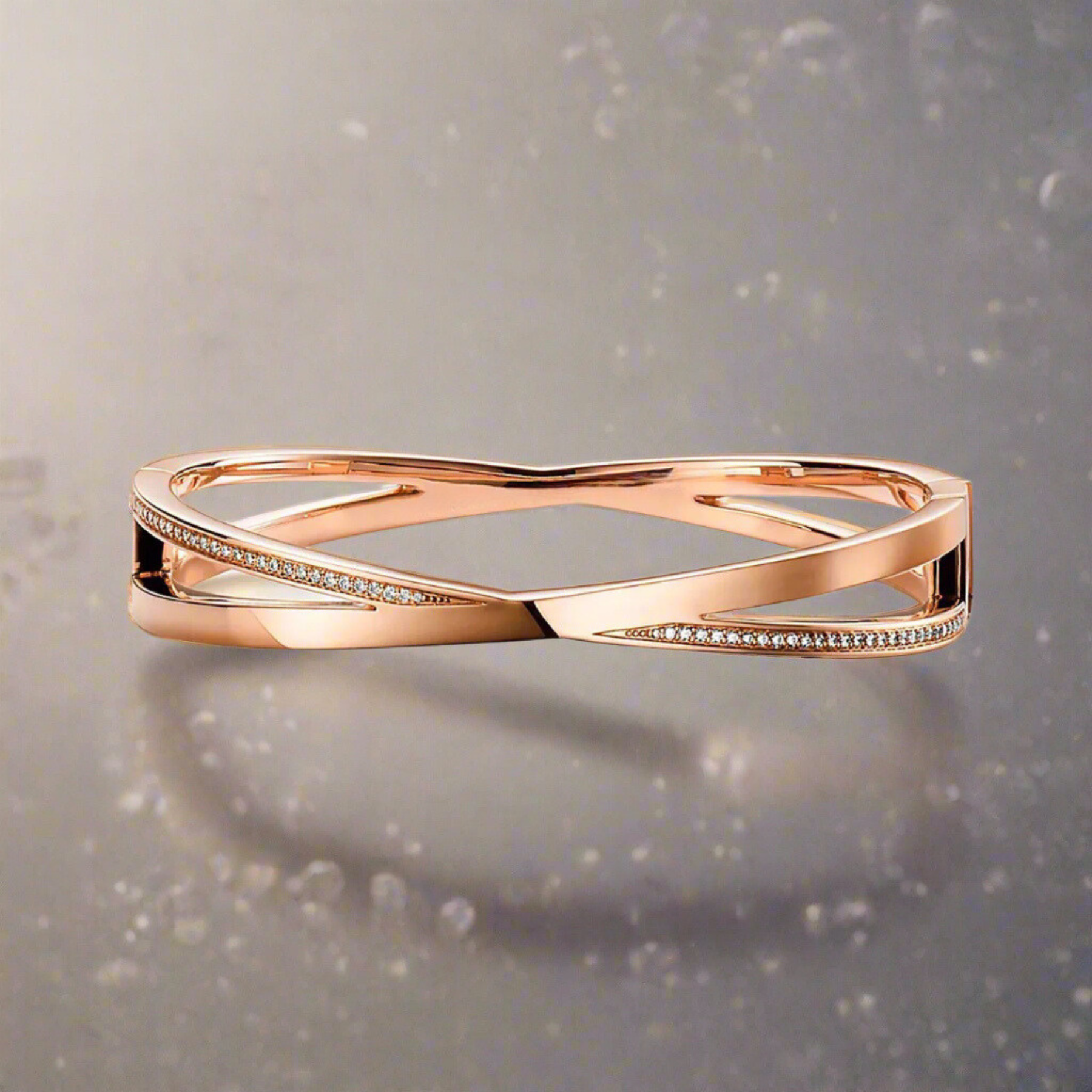 18K Celestial T Atlas x Narrow Hinged Bangle Bracelet