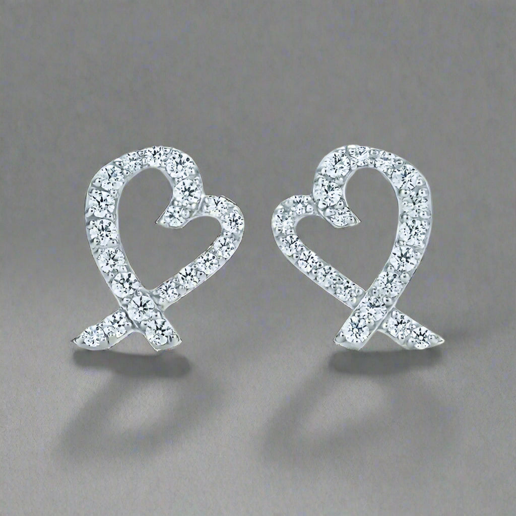 18K Celestial T Diamond Earrings