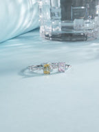 Elegant Emerald Cut Zirconia Ring – 925 Sterling Silver
