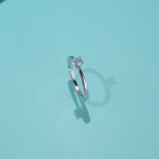 Heart Design CZ Band Ring – 925 Sterling Silver