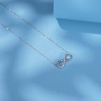 Romantic Infinite Love CZ Necklace – Solid 925 Sterling Silver Pendant