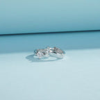 Elegant Round Moissanite Ear Buckle Earrings – 925 Sterling Silver