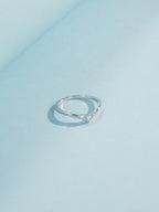 Simple Eternity Moissanite Ring – 925 Sterling Silver
