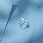 Elegant Rectangle CZ Finger Ring – 925 Sterling Silver