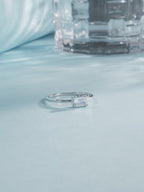 Elegant Rectangle CZ Ring – 925 Sterling Silver