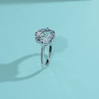 Luxury Pigeon Egg Cubic Zirconia Ring – 925 Sterling Silver