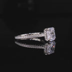 Elegant Princess Square CZ Ring – 925 Sterling Silver