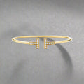 18K Celestial T Diamond Wire Bracelet